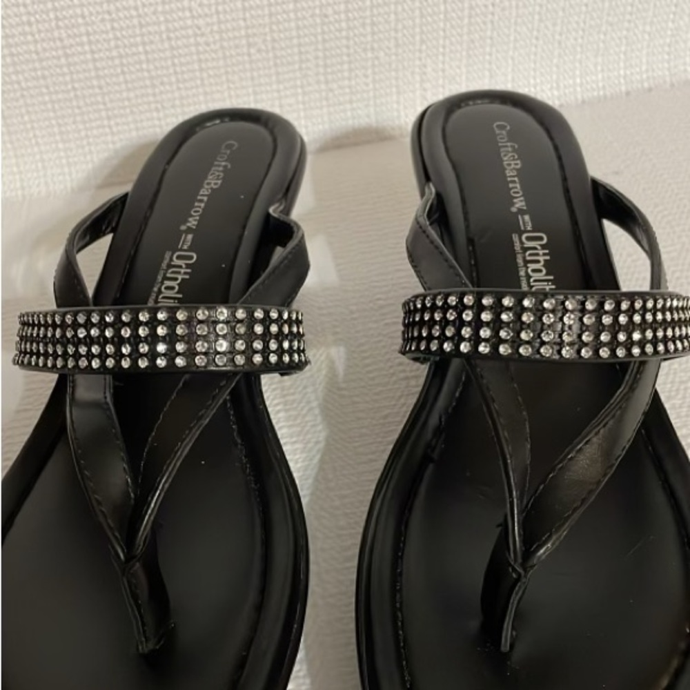 Croft & Borrow platform sandals, size 9.M - Picture 3 of 9